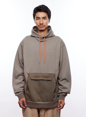 【官方直营】NANGA X LIBERAIDERS HOODIE联名款连帽卫衣帽衫24FW