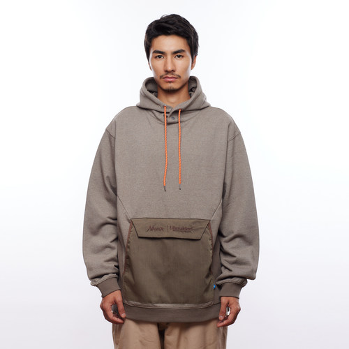 【官方直营】NANGA X LIBERAIDERS HOODIE联名款连帽卫衣帽衫24FW
