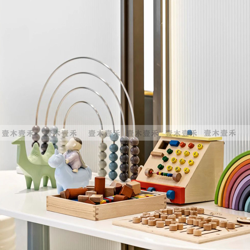 简约现代售楼处儿童区桌面组合软装摆件样板间儿童房积木搭配饰品,家居饰品,装饰摆件,淘宝优惠券,粉丝福利购,淘宝优惠卷