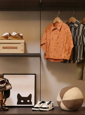 样板间儿童房衣帽间收纳主题软装