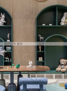 样板间儿童空层架软装摆件