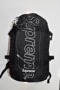 Backpack 菱格 45TH sup logo纯色反光绑带双肩背包书包