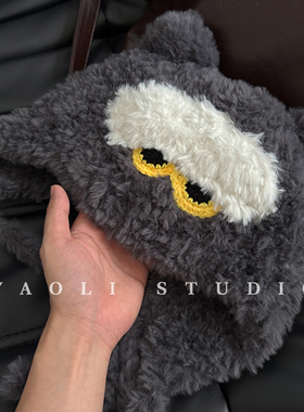 YAOLI韩国GD权志龙同款zoa猫咪毛绒雷锋帽子女秋冬保暖防寒护耳帽