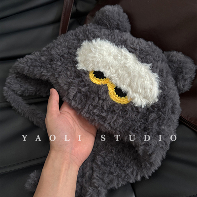 YAOLI韩国GD权志龙同款zoa猫咪毛绒雷锋帽子女秋冬保暖防寒护耳帽