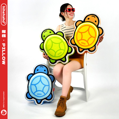 办公室靠枕可爱金钱龟抱枕沙发客厅靠垫久坐护腰床头夹腿睡觉专用