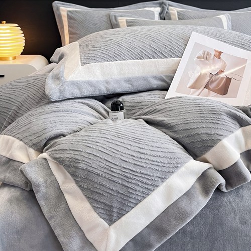 保暖防静电A类牛奶绒四件套