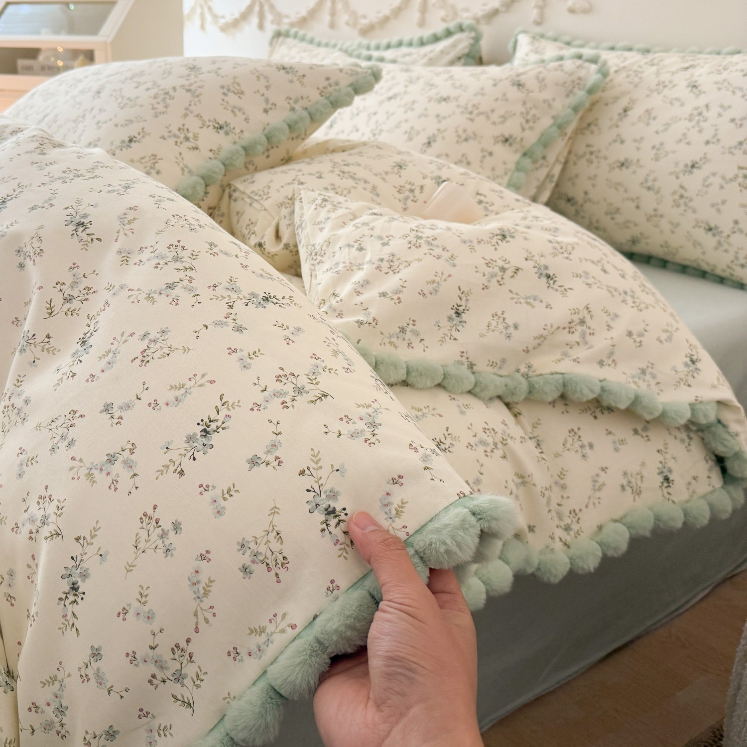 法式小碎花A类全棉四件套活性印花被套纯棉床单床笠裸睡床上用品4,床上用品,床品套件/四件套/多件套,淘宝优惠券,粉丝福利购,淘宝优惠卷