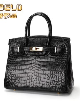 XBELO鳄鱼肚皮女包真皮25铂金包