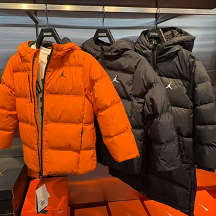 JORDAN乔丹正品 25年冬男女童三防连帽加厚羽绒服外套JD2542055