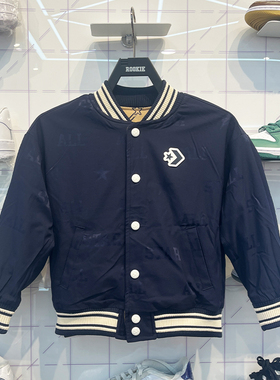 CONVERSE匡威 24年秋季男女童针织双面穿棒球领外套CV2432266