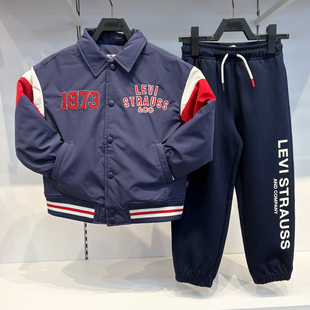 Levis李维斯正品25年秋冬男女童梭织棒球服棉服夹克外套LV2542048