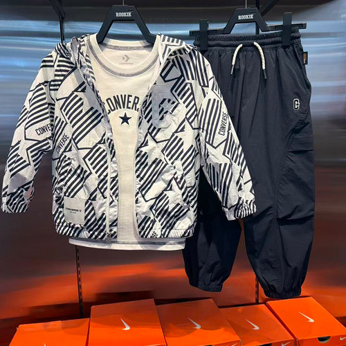 匡威2春夏男女童拉链连帽外套