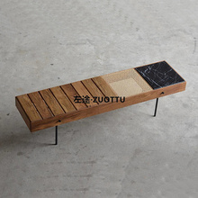 北欧简约实木长条凳设计师创意长凳客厅沙发凳换鞋凳会所接待长凳