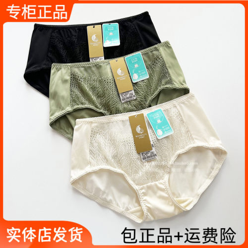 完美体态中腰蚕丝底档网纱内裤W3100配套7100文胸7101女士新款