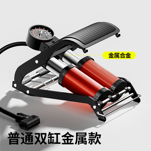 车载充气泵脚踩打气机汽车打气筒小轿车用轮胎轮胎高压机械打气筒