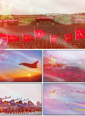 强军战歌阎维文歌曲配乐军人本色中国梦我的祖国LED背景视频素材