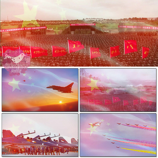 强军战歌阎维文歌曲配乐军人本色中国梦我的祖国LED背景视频素材