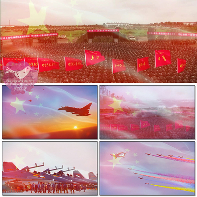 强军战歌阎维文歌曲配乐军人本色中国梦我的祖国LED背景视频素材