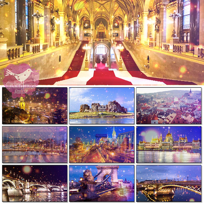 血色浪漫匈牙利伴奏舞曲第四号Brahms晚会大屏幕LED背景视频素材