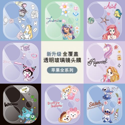 全覆盖适用镜头透明苹果卡通
