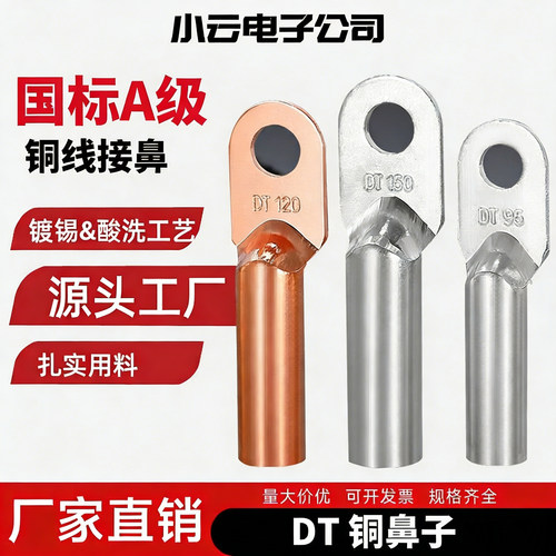 DT铜鼻子堵油线电缆线端子铜接头