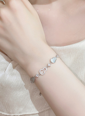 精致新中式925纯银福禄葫芦手链女轻奢小众贝母手饰品闺蜜手环