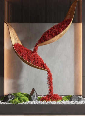 生态小品绿植景观造景室内现代