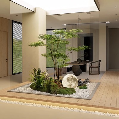 枫树橱窗微景观假植物造景