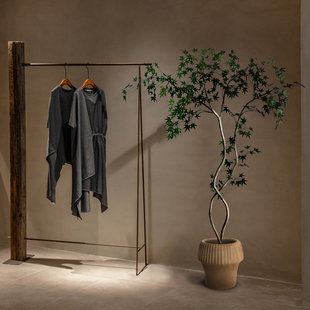 仿真流泉枫枫树假绿植室内服装店门店大型装饰植物落地盆栽摆件