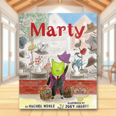 【现货】马蒂英文儿童绘本虚构类进口原版书精装Marty Rachel Noble著Holiday House出版书籍图书外版正版