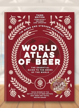 【现货】世界啤酒地图集World Atlas of Beer英文餐饮Tim Webb精装Mitchell Beazley-UK进口原版书书籍图书外版正版