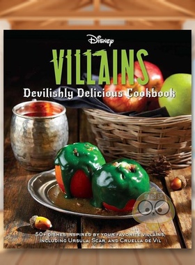【预售】迪士尼：恶棍们的食谱 Disney Villains: Devilishly Delicious Cookbook 原版英文餐饮生活美食进口书籍图书外版正版
