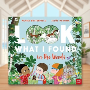 Trust Fou书 英国国民信托：看我在森林发现了什么英文儿童绘本动物生态环保进口原版 What Look 6周岁National 书3 外版 预售