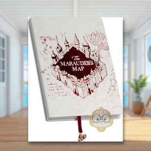【预售】哈利波特掠夺者地图缎带手账本Harry Potter Marauder's Map? Journal with Ribbon Charm英文文创笔记本Notebook平装进原