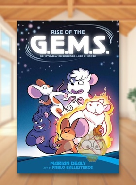 【预售】【太空基因工程小鼠】G.E.M.S. 的崛起（平装） 【Genetically Engineered Mice in Space】原版英文儿童漫画进口书籍图书