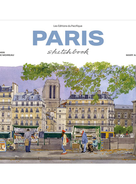 【现货】巴黎素描本(新版) Paris Sketchbook 英文原版建筑写生作品集 精装手绘绘本 Fabrice Moireau城市水彩笔记速写系列画册