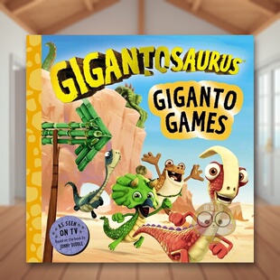 【预售】巨龙运动会英文儿童绘本虚构类进口原版外版书平装3岁-6岁Gigantosaurus – Giganto GamesCyber Group StudiosTemplar书