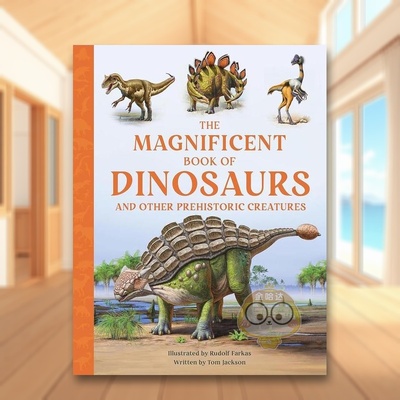 【预售】恐龙大书英文青少年读物进口原版外版书精装9岁-12岁【The Magnificent Book of】DinosaursJacksonWeldon Owen书籍图书正