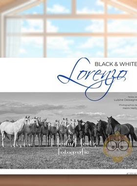 【预售】马术表演艺术家洛伦佐：黑与白英文摄影商业进口原版外版书Lorenzo Black & White Luisine Dessagne Actes Sud书籍图书正