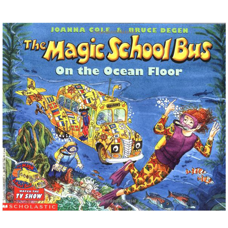 【预售】The Magic School Bus On The OcEAN FLOOR THE神奇校车英文原版在大洋底英文儿童书 书籍/杂志/报纸 儿童读物原版书 原图主图