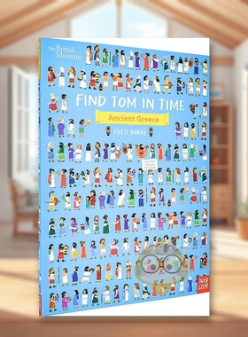 【预售】大英博物馆寻找汤姆古希腊 英文儿童绘本IP系列进口原版书平装 British Museum: Find Tom in Time: Ancient Greece书籍图