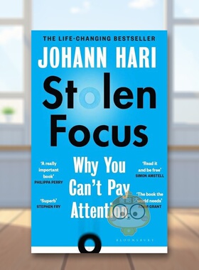 【预售】被偷走的注意力（平装版）英文社会科学进口原版外版书平装Stolen Focus Johann HariBloomsbury书籍图书正版