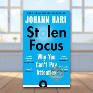 【预售】被偷走的注意力（平装版）英文社会科学进口原版外版书平装Stolen Focus Johann HariBloomsbury书籍图书正版