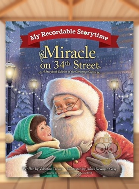 【现货】我的可录制故事时间：34街的奇迹英文儿童绘本节日庆典进口原版书精装My Recordable Storytime: Miracle on 34th Street