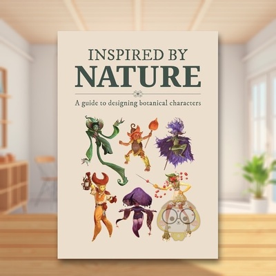 【预售】自然灵感：植物角色设计英文插画原画设定集进口原版外版书平装14岁以上Inspired By Nature : Designing botanical cha书