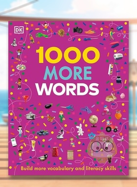 【现货】DK 入门词汇图解认知更多1000个词【Vocabulary Builders】1000 More Words英文儿童语言概念启蒙3-6岁精装Gill Budgell进