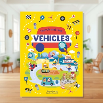 【现货】搜寻交通工具 Search and Find Vehicles 原版英文儿童趣味进口书籍图书外版正版