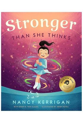 【预售】比她想象中坚强 南茜·克里根传记绘本 冬奥花滑银牌 Stronger Than She Thinks 原版英文儿童绘本