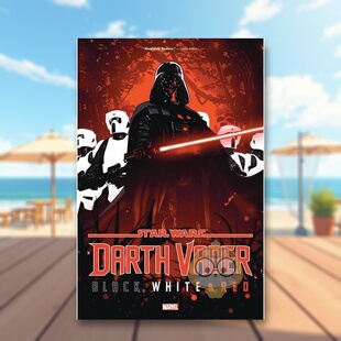 【现货】【Marvel】星球大战黑武士达斯维德-黑,白,红英文漫画平装进口原版书Star Wars: Darth Vader - Black, White & Red Tau书