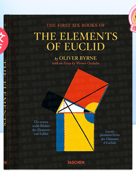 【现货】奥利弗·伯恩 欧几里得元素前六卷 Oliver Byrne. The First Six Books of the Elements of Euclid英文艺术原版图书进口